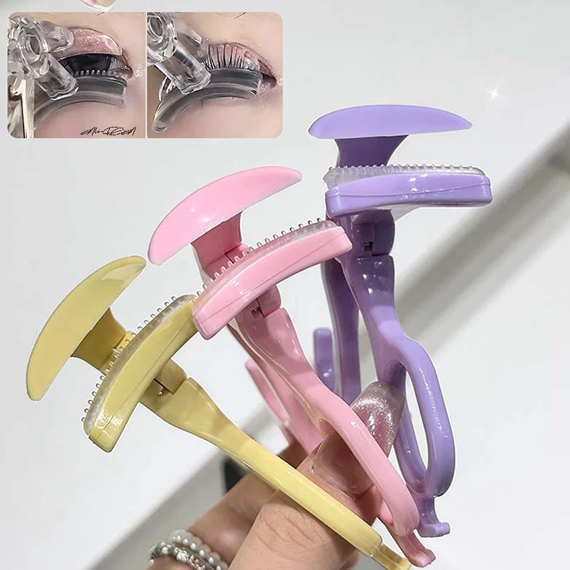 Tragbarer Weitwinkel-Wimpernzange mit einem Clip, Kamm, Zahnwimpern-Styling-Werkzeug, einfach zu bedienen, vergrößert die Augen, teilweise Lockenwickler