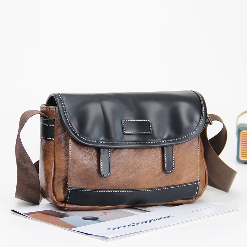 

Модная мужская сумка через плечо с горизонтальным креплением, повседневная мужская сумка-мессенджер для телефона