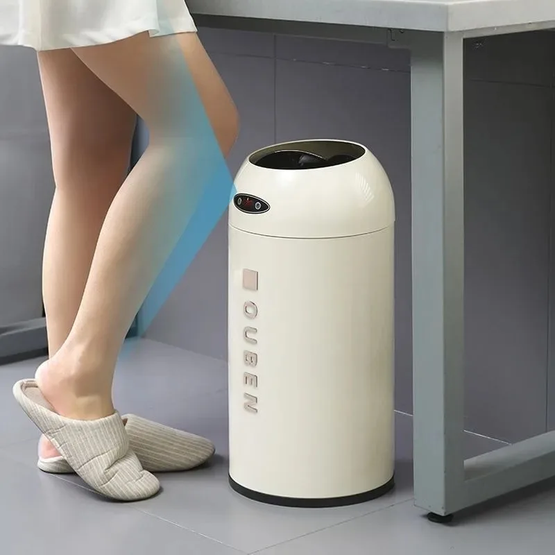 Automatic Trash Can Smart Sensor Trash Cans Creative Water Proof with Lid Garbage Bin Living Room Kitchen Bathroom Garbage Bin