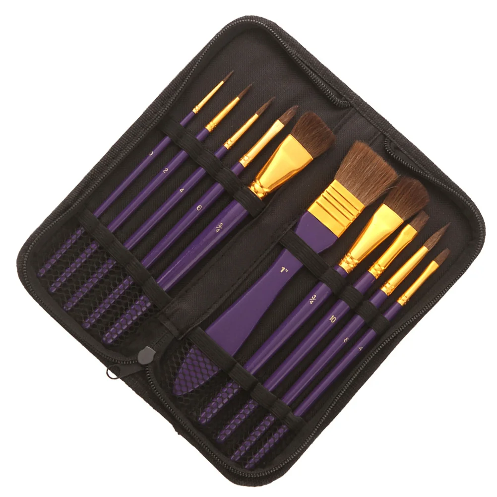 

1Set Wood Bristle Painting Supplies Set Convenient to Use Share with Friends Paint Lovers Beginners Wooden Bristle