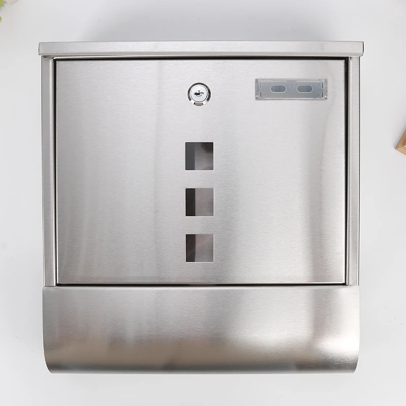 

Stainless steel mailbox, lockable outdoor letter box, complaint suggestion reporting box room