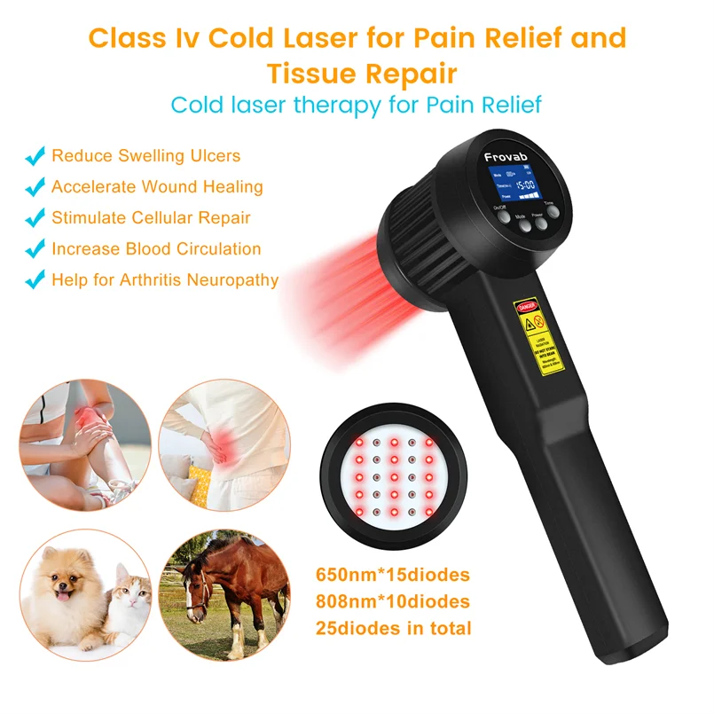 Dog Arthritis Laser Treatment 3W Pulsed Mode Laser for Neck Pain Laser Therapy for Neuropathy in Feet Fractures Pet Hospital