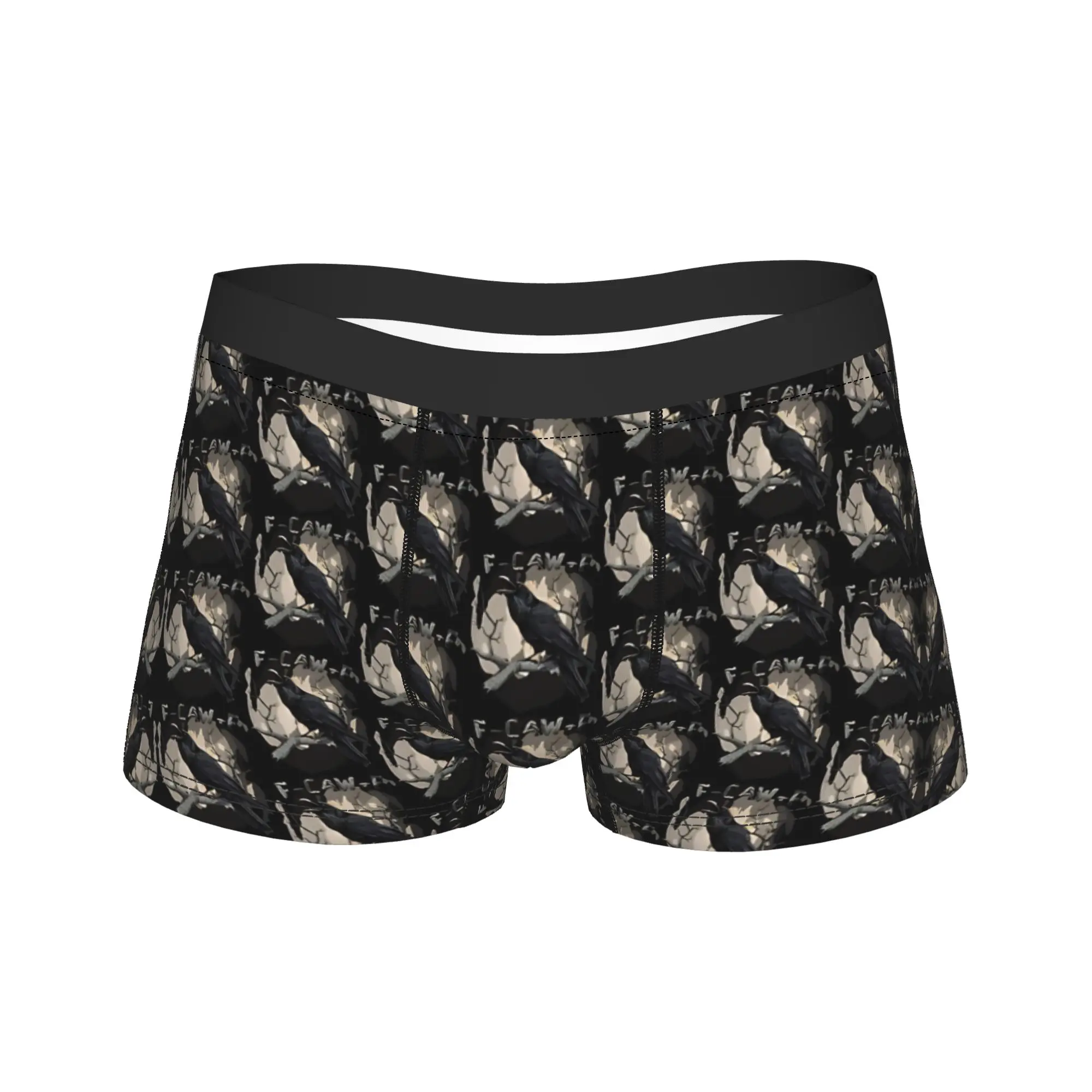 

F Caw F Underwear Custom DIY Boxer Shorts High Quality Man Panties Breathable Boxer Brief Birthday Gift