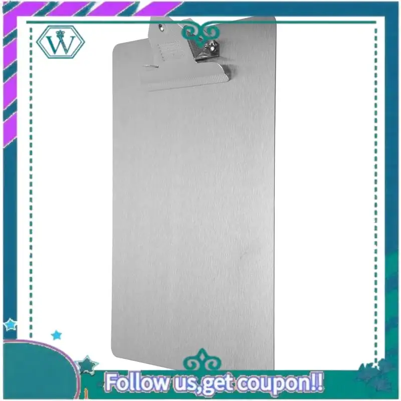 

Upgraded File Folder Metal Clipboard A4 Stainless Steel Clip Board Organizer Binder Board Menu Splint For Office School Teach