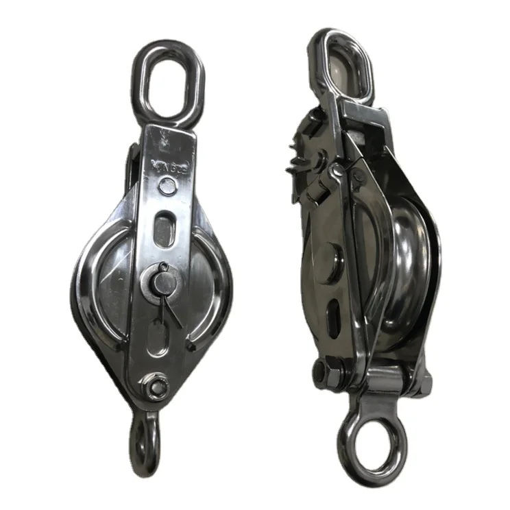 

Factory Heavy Duty Stainless Steel Swivel Block Snatch Pulley Customizable Crane Lifting Hook Timing Wire Rope Construction