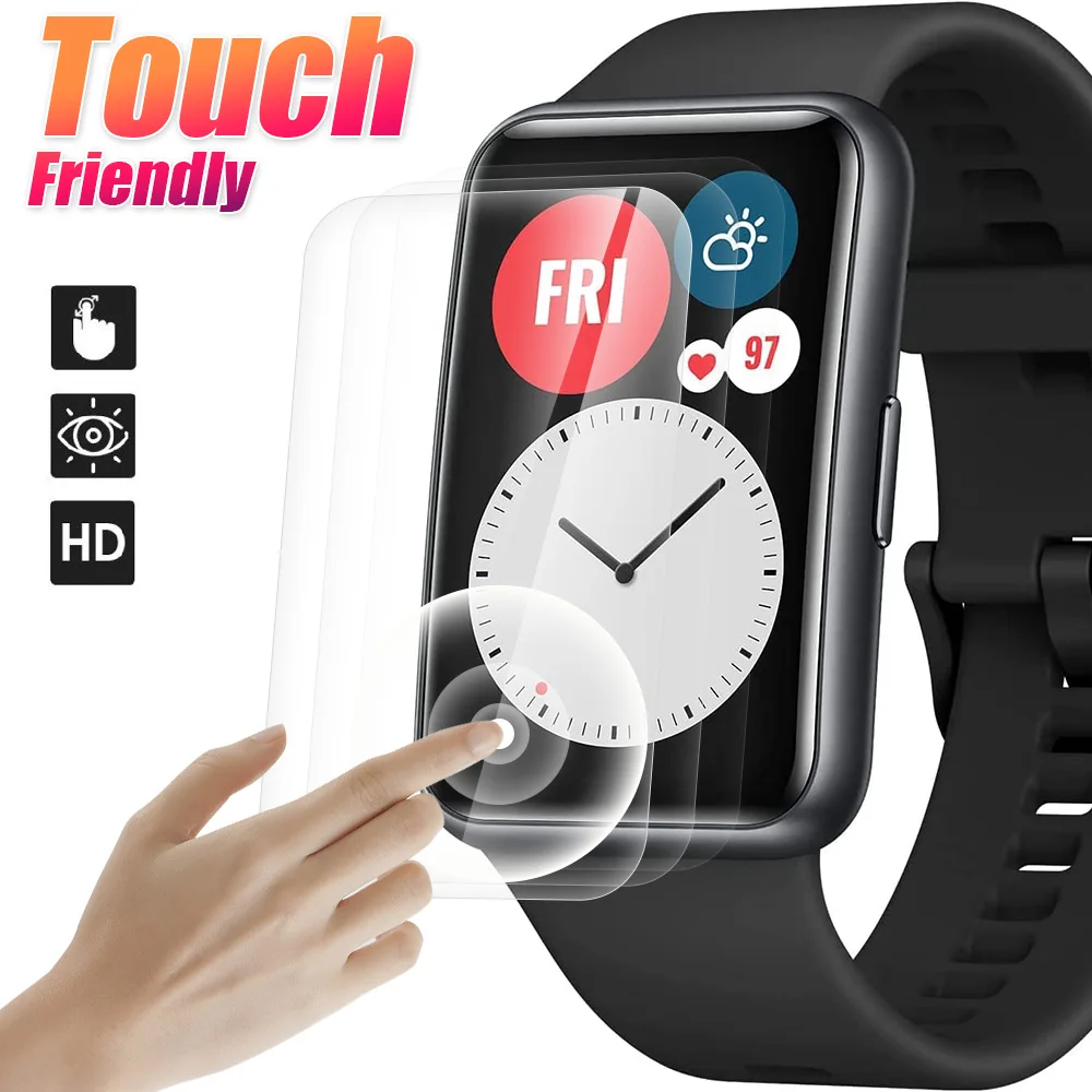 For Huawei Watch Fit/Fit 2/ES HD Curved Screen Protector Watch Fit2 Soft Protective Film Anti-scratch Smartwacth Accessories