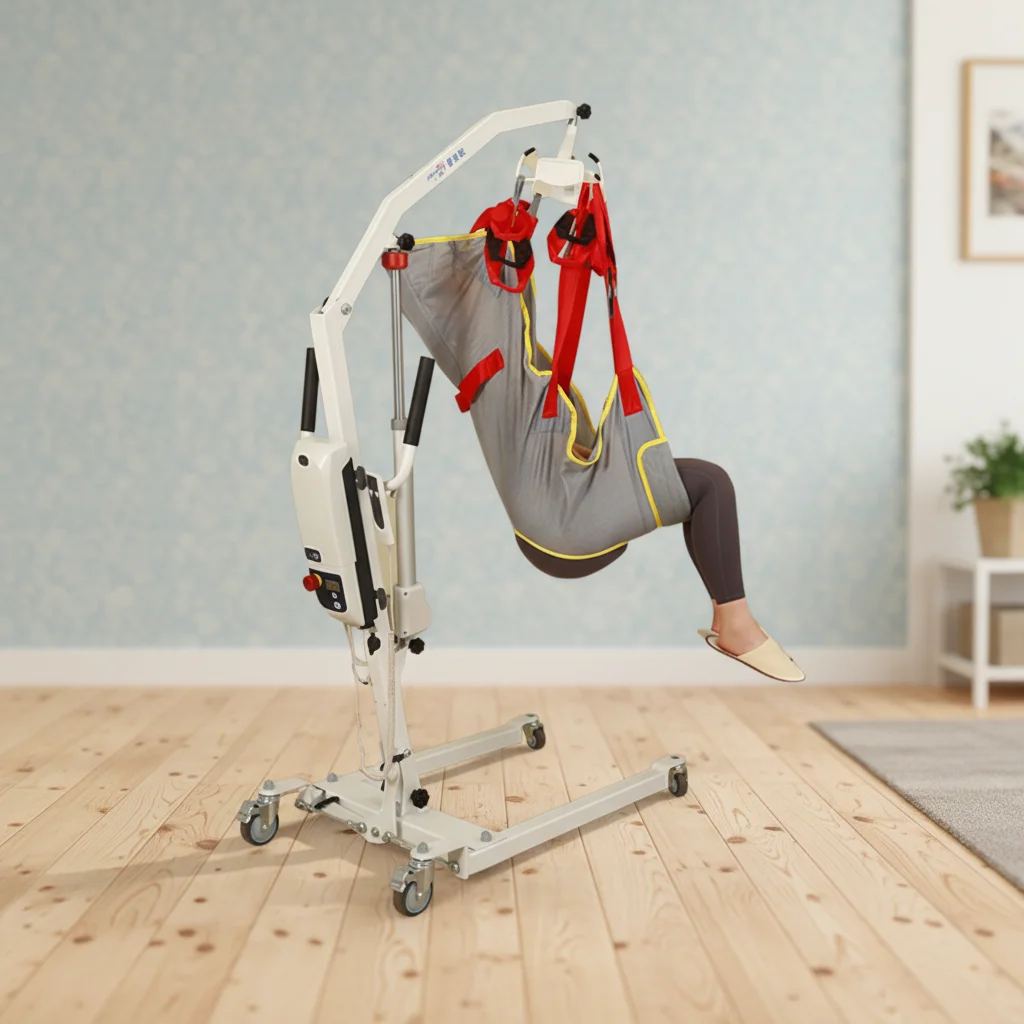 

Безопасный портативный подъемник-люлька с быстрым креплением, простой в сборке, полностью электрический, для пациентов, для дома, больниц и реабилитационных центров