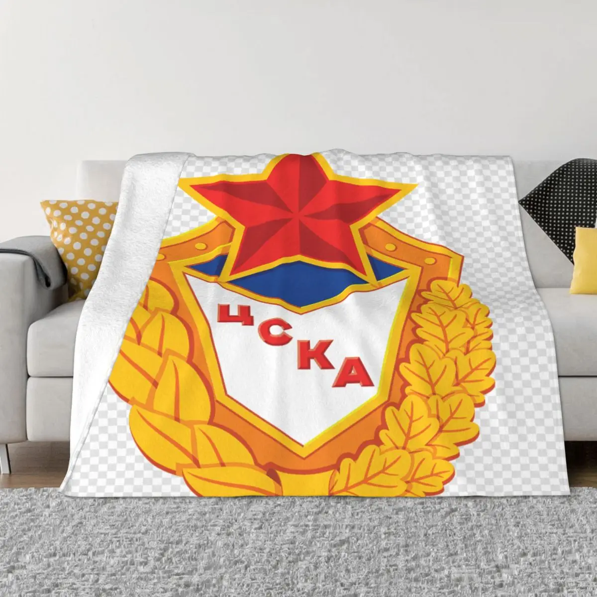 

Cska Moscow Logo 9 Plush Winter Blankets Blankets And Blankets Throw Blanket