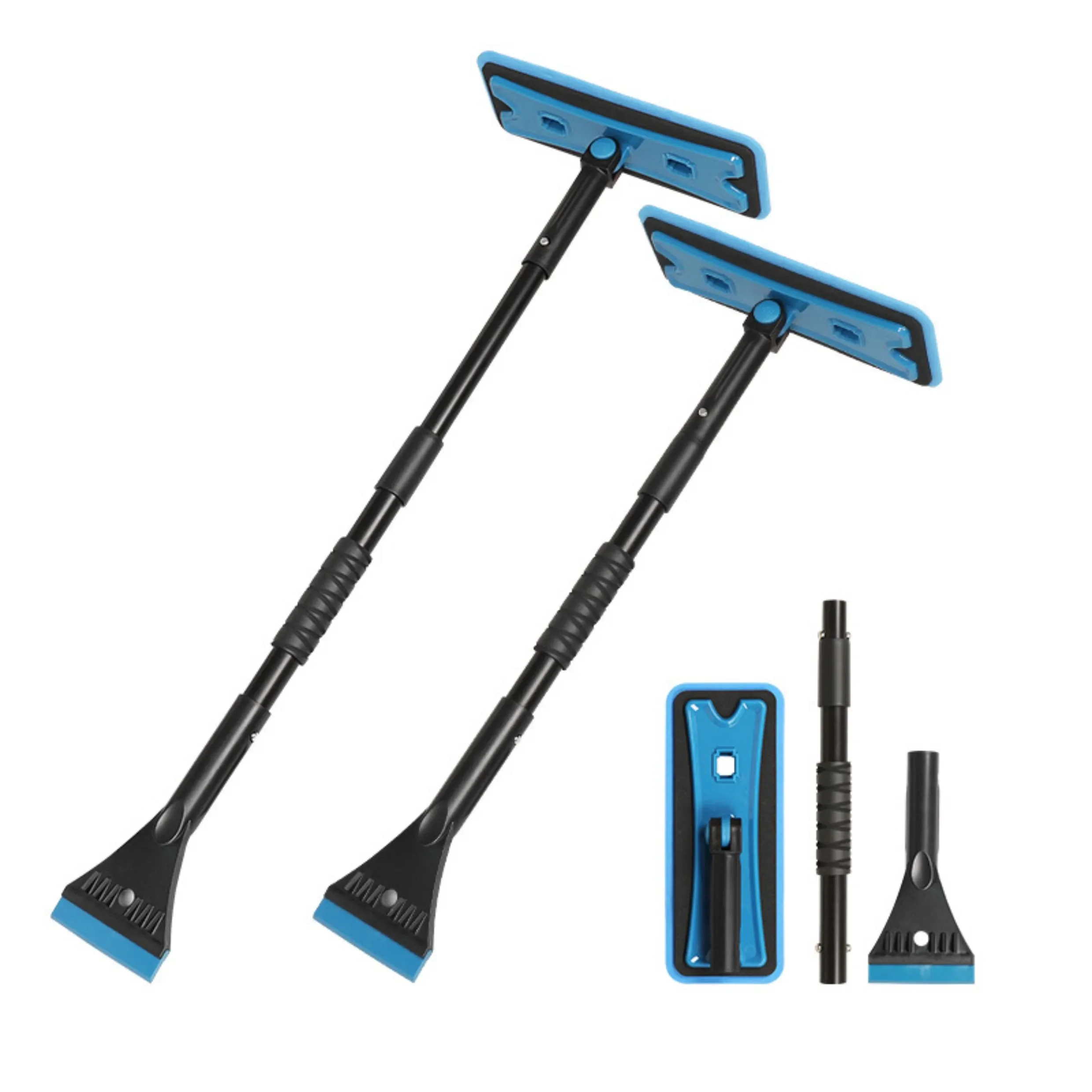 T Shaped Telescopic Ice Remover with Soft EVA Grip Clean Ice Fast and Clean Adjustable Head 1pc