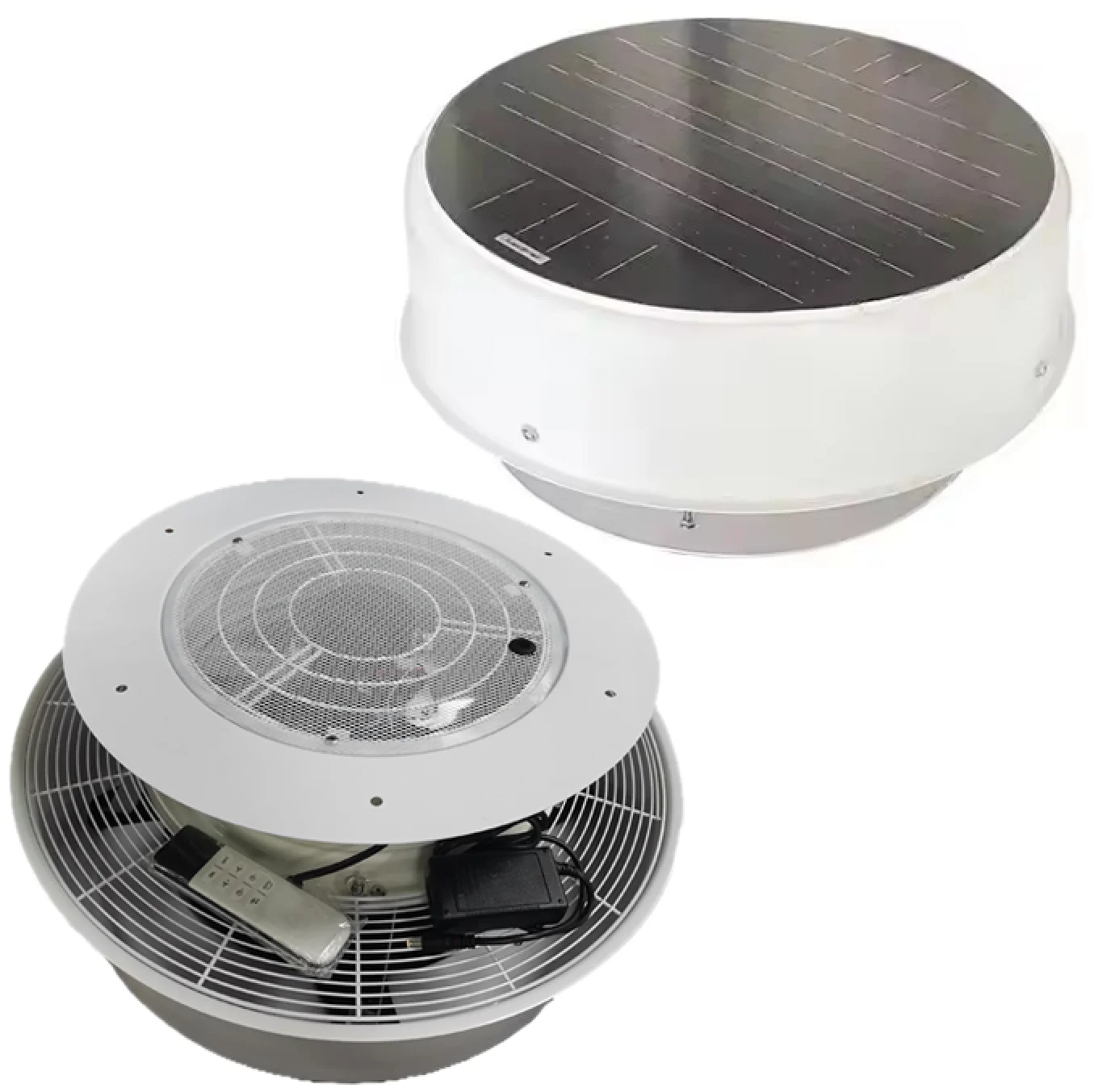 

Solar DC Brushless Roof Exhaust Fan 12inch OEM ODM for Boat RV Portable Toilet Trailer