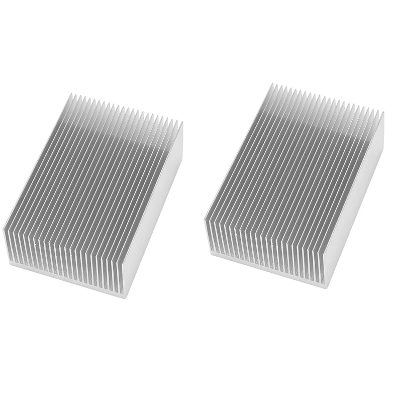 2X Large Aluminum Heatsink Heat Sink Radiator Cooling Fin For IC LED Power Amplifier