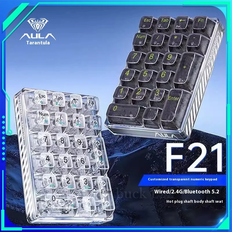 

Миниатюрная клавиатура HD, 21 клавиша, Bluetooth, RGB-подсветка