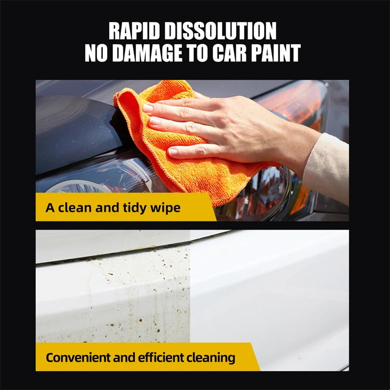 2023 Auto Bug Adhesive Remover Resin Residue Bird Feces Clean Paint Spot Clean Multi-Oil Stain Strong Clean Water Stain Care