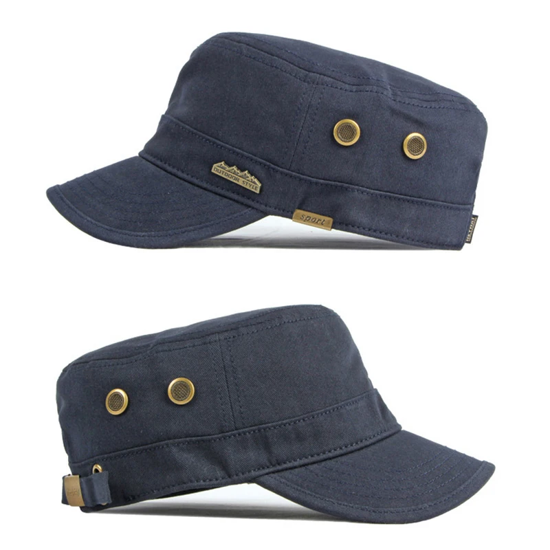 Vintage Caps for Men Women Peaked Dad Cap Flat Top Baseball Hats Washed Solid Color Dad Visor Bone Man Sun Hat Unisex Adjustable