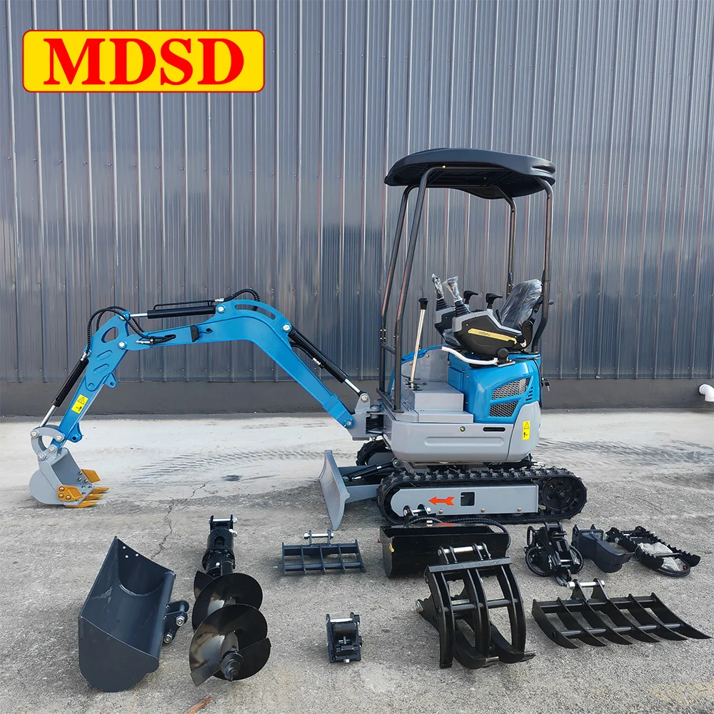 カスタマイズされた0.8～3トンミニショベル、クボタエンジン搭載、CE・EPA認証、クローラ式掘削機、多機能農業用掘削機、送料無料、迅速配送