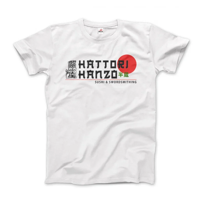Hattori Hanzo Graphic Tee Vintage Japan Samurai Sword Kill Bill Movie T Shirt Large size tops Funny Sushi Apparel Memorabilia