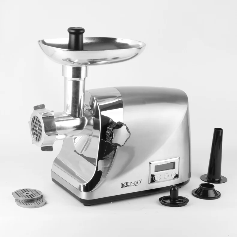 

ENZO Best Quality Easy Operation Sausage Stuffer Machine Mincer Household Kitchen Appliance LCD Display Electric Meat Grinder