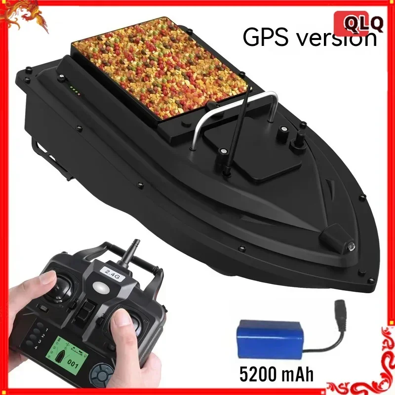 Fishing Remote Control Nesting Boat Intelligent Gps Positioning Automatic Return 500 Meters Remote Control Bait Feeding Hook