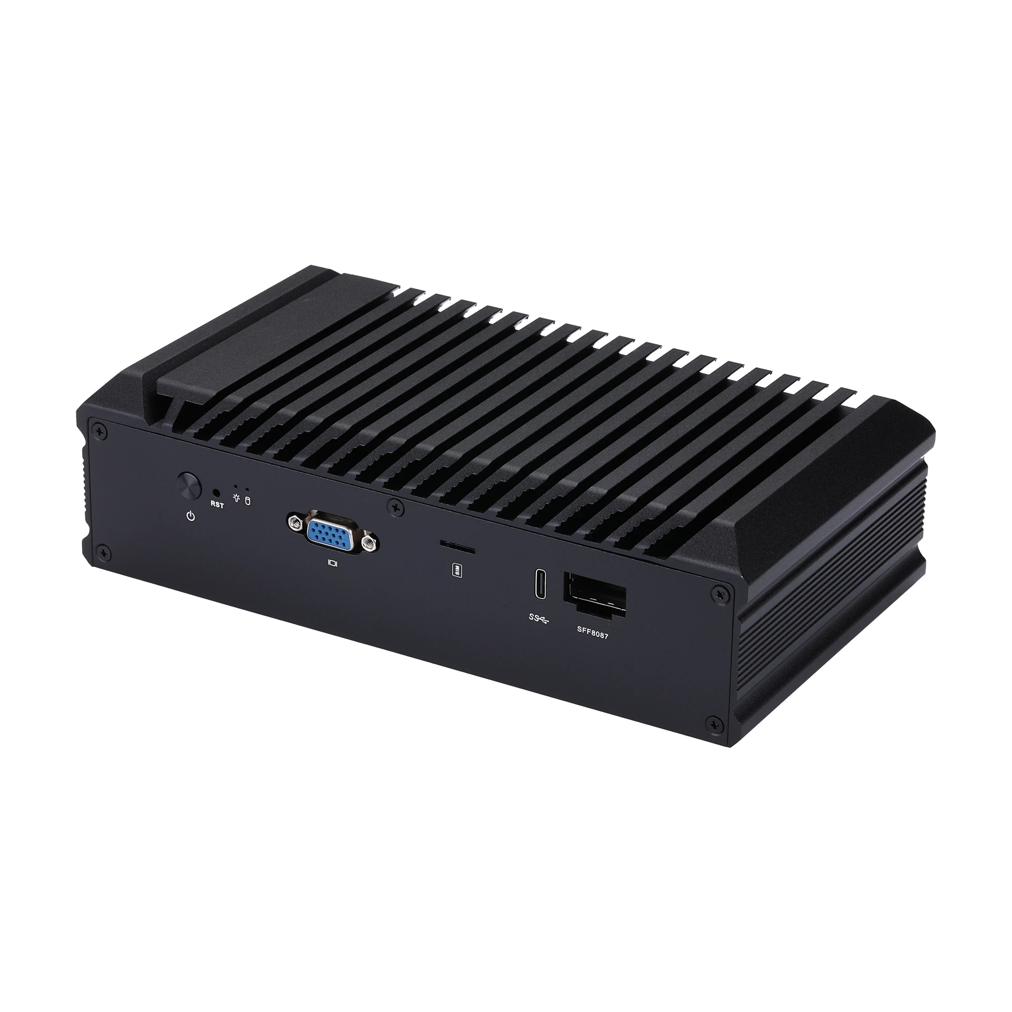 Qotom Mini PC with  C3558 C3758R C3808 4*SFP+ 10G 5*2.5G 8 Core 2.40Ghz LAN Gateway Mini Router