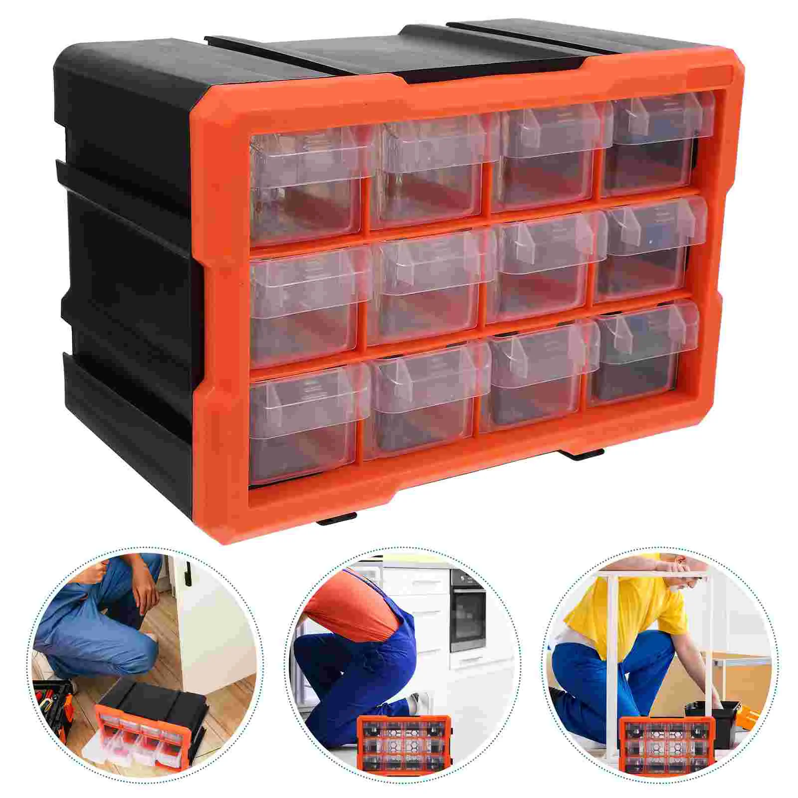 

Storage Box Drawers Crafting Organizer Cabinet Portable Screw Tool Manual Parts Plastic Pvc Hardware Small