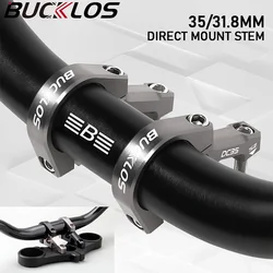 BUCKLOS DH Stem 31.8mm 35mm Bicycle Direct Mount Stem High Strength Downhill Bike Table Aluminum Alloy AM FR MTB Power