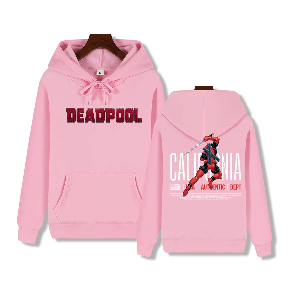 Marvel Deadpool creative print Autumn/Winter comfortable soft thickening men\'s high quality casual fashion street hoodie