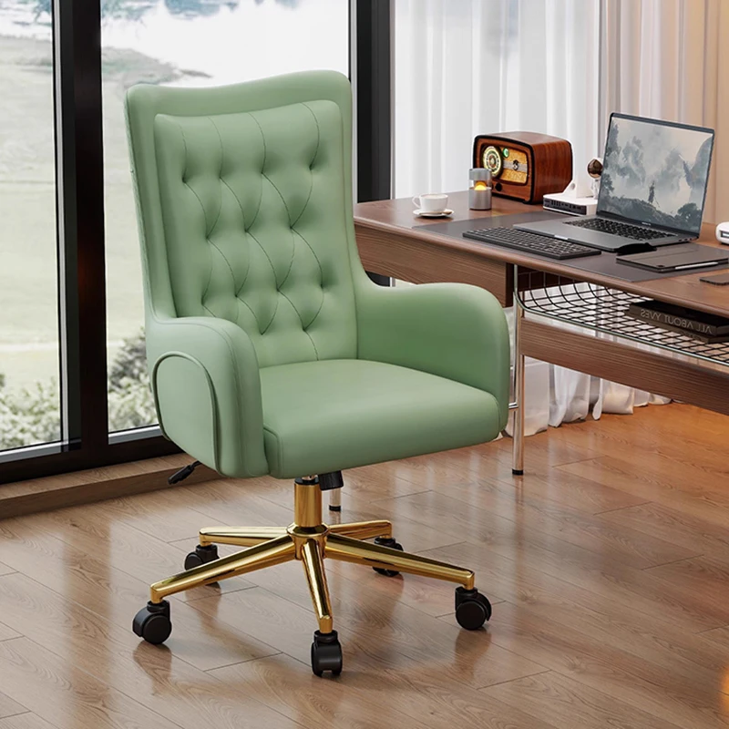 

Роскошные компьютерные стулья в скандинавском стиле, современный дизайнерский вращающийся стул, спинка для учебы, офисный стул, офисная мебель для спальни, отдыха FYOC