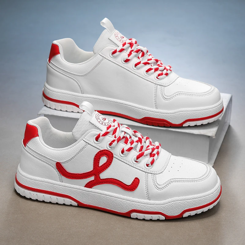 

Четырехсезонная обувь, многофункциональные нишевые повседневные туфли для мальчиков, спортивные туфли на толстой подошве, модные студенческие белые туфли