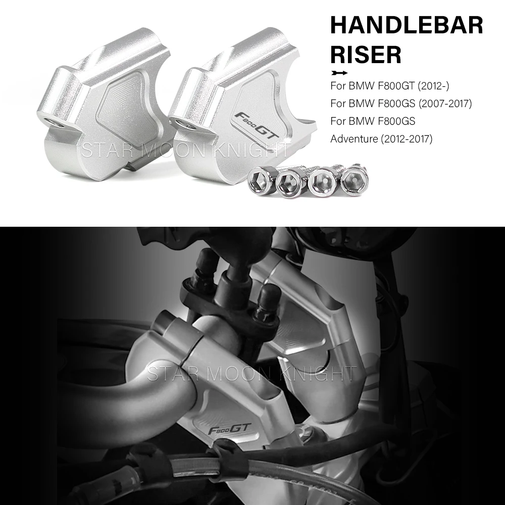 Handle Bar Clamp Raised Extend Mount Riser For BMW F800GS F800GT F 800 GS ADV F 800 GT Motorcycle Handlebar Riser