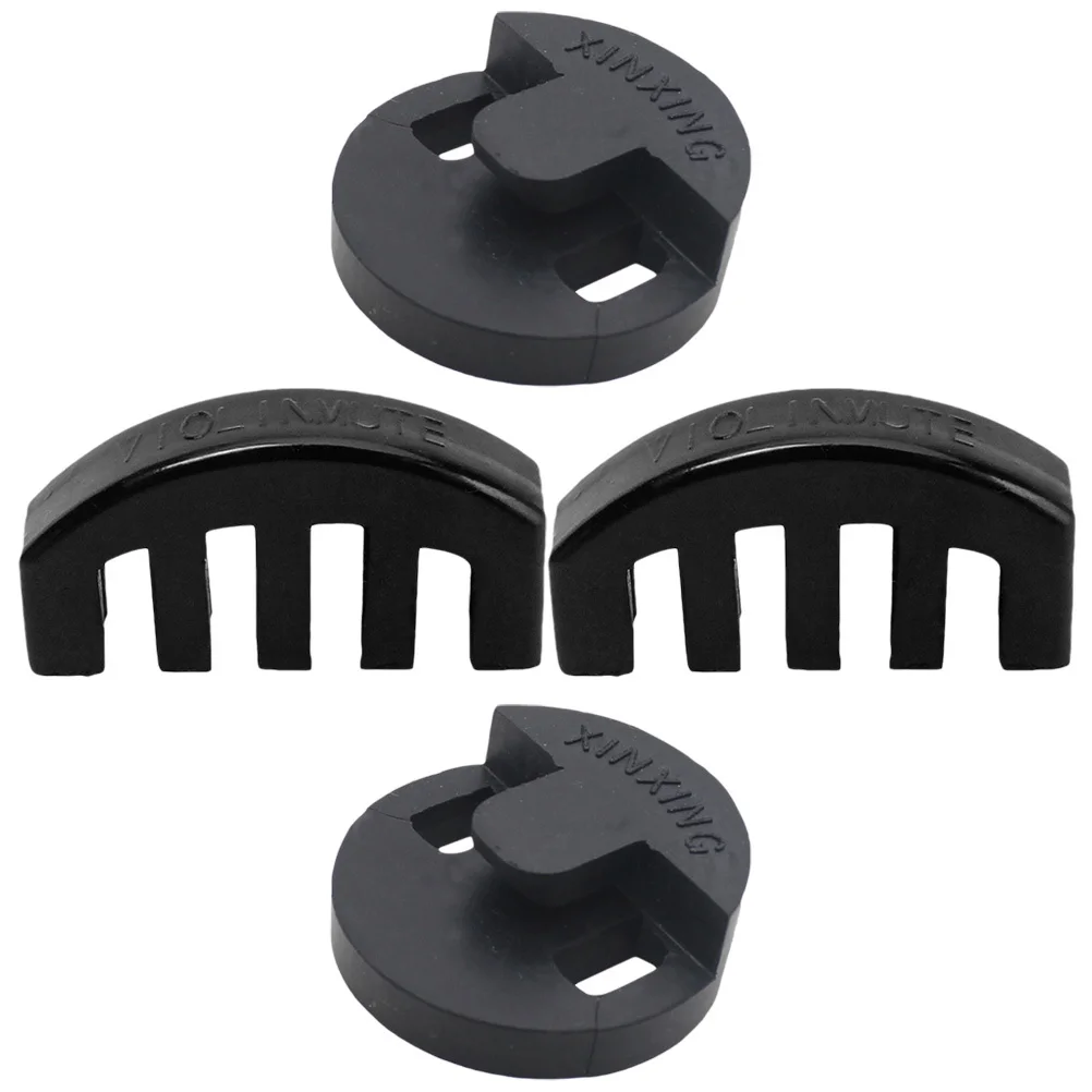 

4Pcs Violin Mute Rubber Practice Claw Round Style Sound Reduction Violin Viola Accessories Cello Mute Stringed Instrument Parts