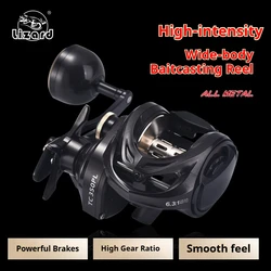 Lizard Sea Fishing Baitcasting Reel  Large Capacity Metal Spool Long-Range Shot Salt Water off-shore Lure reel