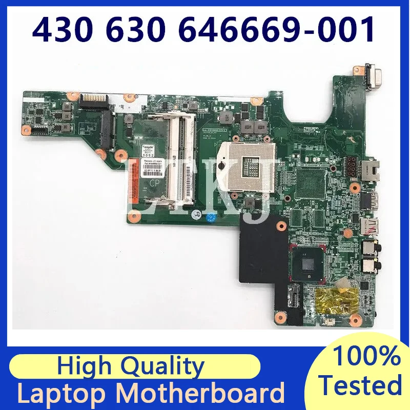 

646669-001 646669-501 646669-601 Mainboard For HP 430 630 Laptop Motherboard HM55 DDR3 100% Fully Tested Working Well