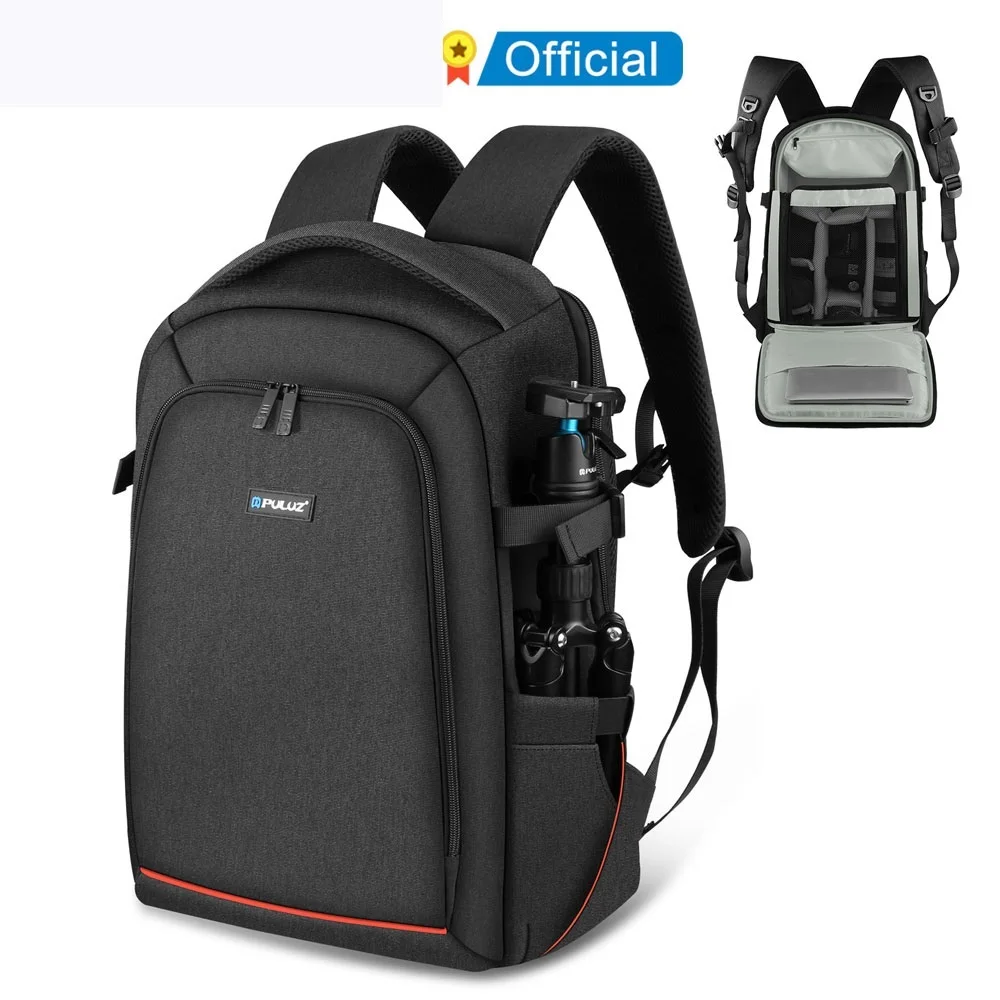 Top! Outdoor Portable Waterproof Scratch-proof Dual Shoulders Backpack Handheld PTZ Stabilizer Camera Bag with Rain Cover