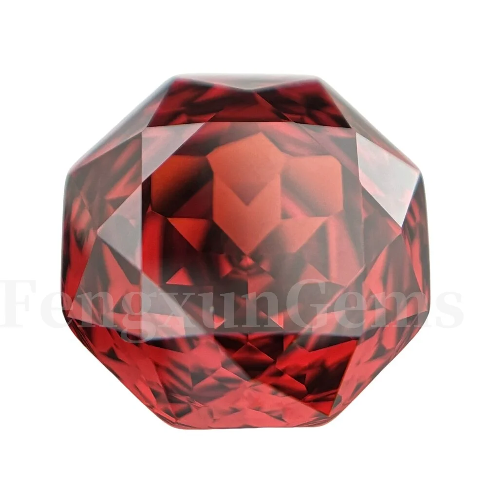 

China Red 2024 Recommend 5A Millennium Octagon Rose Cut Cubic Zirconia Loose Gemstones for Ring Making