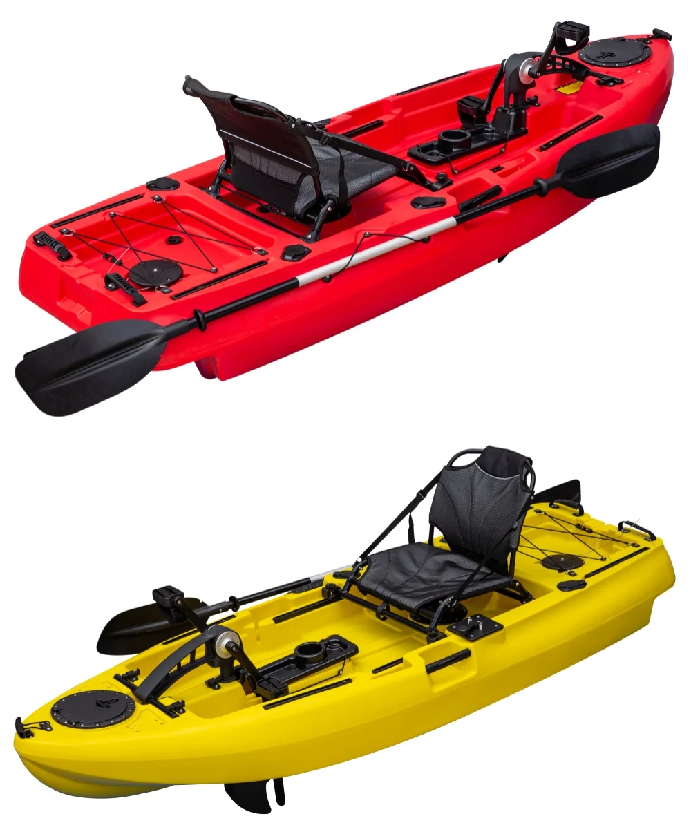 8フィート釣り用ペダルカヤック、軽量HDPEシーボート（1人乗り）、2.5m長さのツーリングカヤック、卸売販売