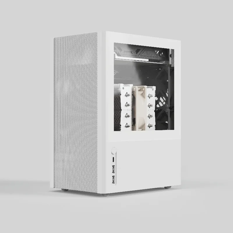 Applicable to ITX Case Rider R2 White Aluminum CNC Tower Air Cooling Portable Mesh SFX Desktop Chassis