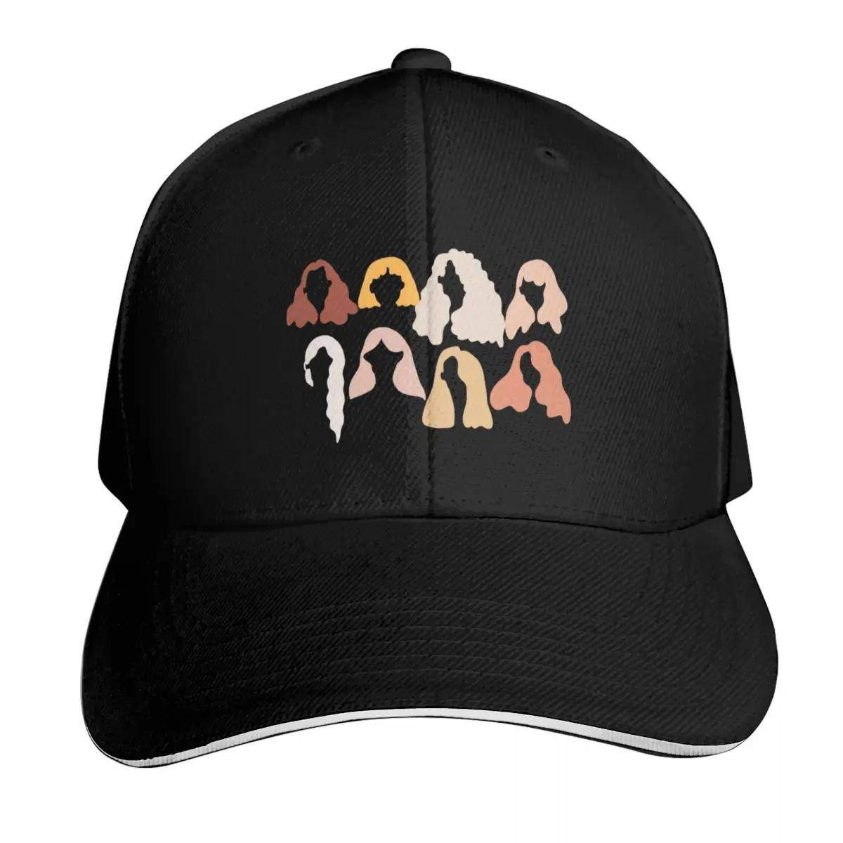 8 DIFFERENT ABSTRACT WOMAN HAIRSTYLE Baseball Cap Low Profile Unstructured Unisex for Men Women Outdoor Golf Running Hiking