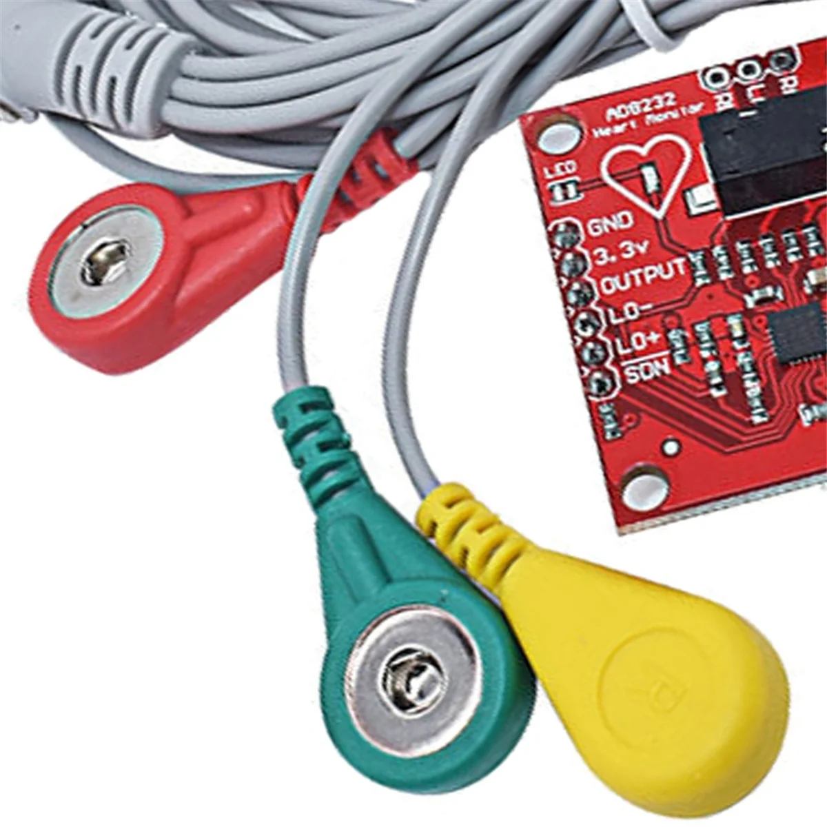 AT87-AD8232 ECG Medição Pulso Monitor de Freqüência Cardíaca Módulo Sensor Pulso Coração ECG Kit para Arduino