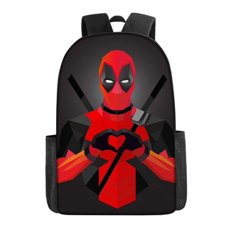 Mochila con estampado de película de Anime Deadpools para estudiantes, bolso de hombro de gran capacidad para niños, mochila escolar genial, regalos de moda escolar