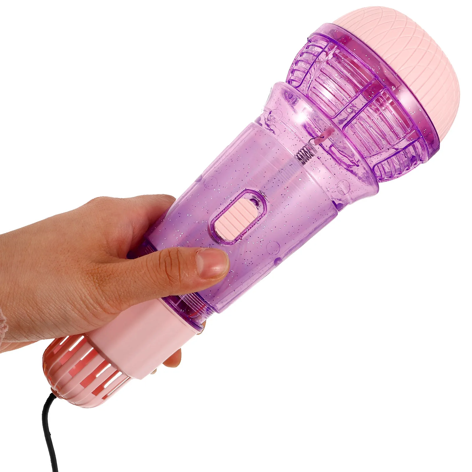 2 قطعة ميكروفونات صدى خفيفة الوزن للأطفال التظاهر اللعب كاريوكي الدعامة حفلة عيد ميلاد لصالح اللعب الموسيقي التعليمي