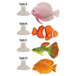 Peces artificiales de silicona para acuarios y peceras