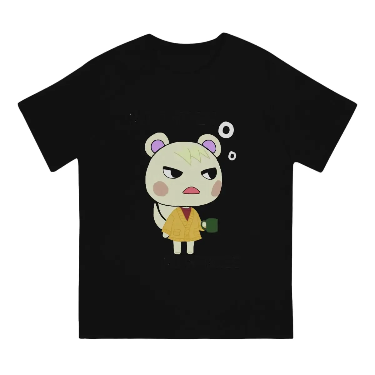 Animal Funny Crossing Timmy Game Man TShirt No Coffee No Workee Individuality T Shirt Graphic Sweatshirts New Trend