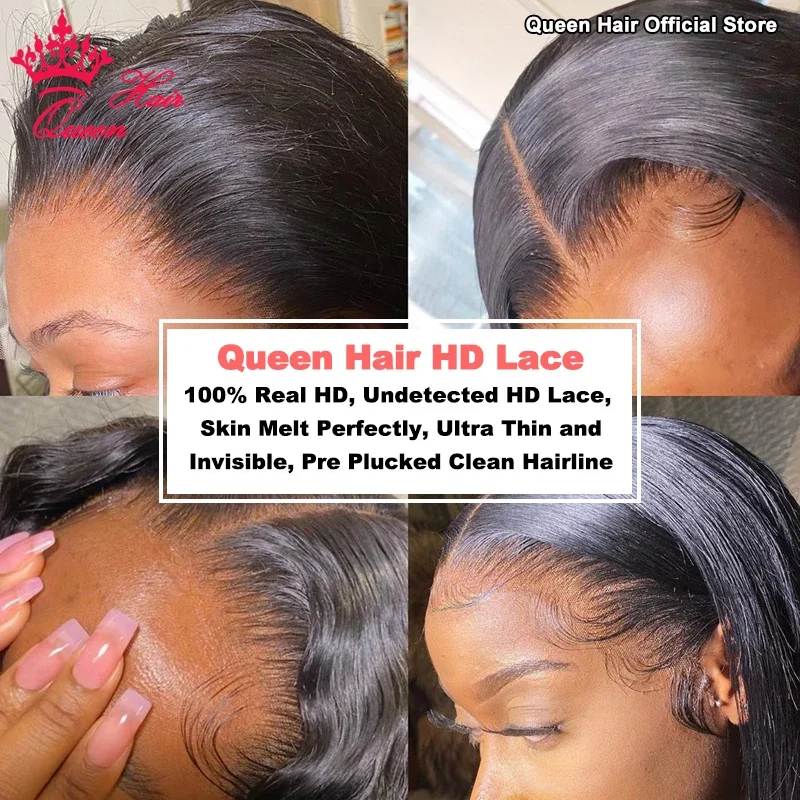 Real HD Kinky Curly Closure Raw Hair 4x4 5x5 6x6 7x7 100% Human Hair Invisible Melt Skin True HD Lace Queen Hair Official Store