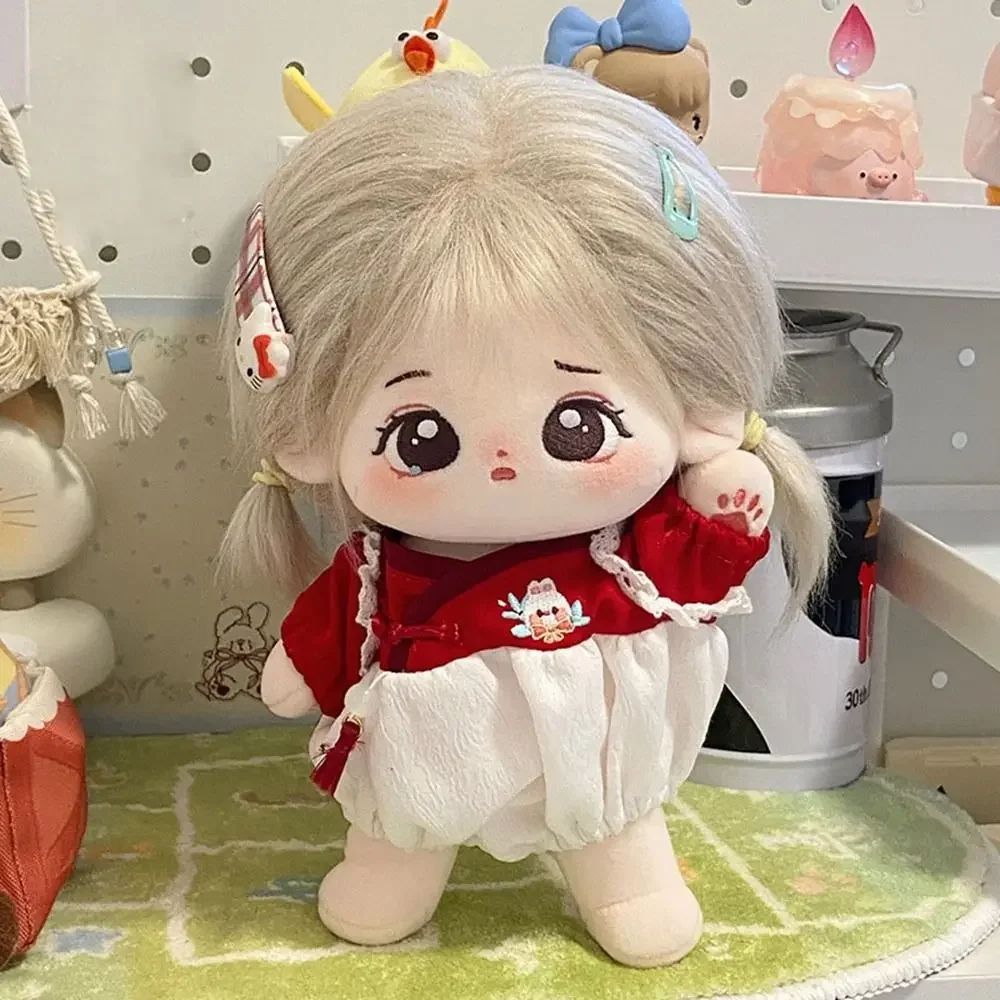 

10/20 см хлопковая кукла в китайском стиле, одежда для сна, боди, мини-кукла, одежда для ползания, костюм для хлопковой мягкой куклы, аксессуары