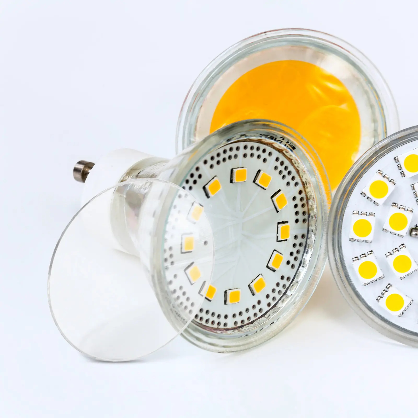 

20 шт. прозрачных стеклянных линз для прожекторов, сменные изогнутые стеклянные крышки для ламп MR16 GU10, купольные рассеиватели для фонарей