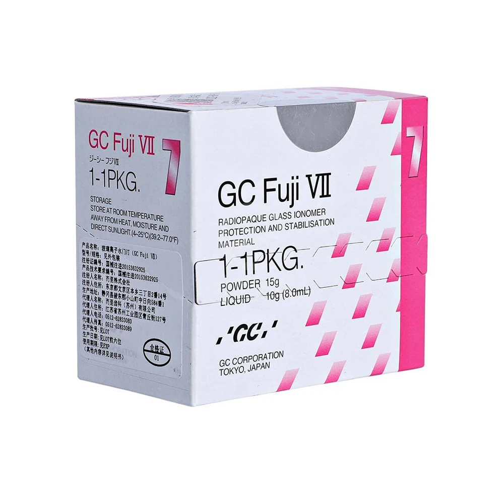 Gc Fuji 7 VII Fissure Sealant Dental Glass Cement Ionomer Roots Surface Protection Minimal Caries Restoration Sealing Dentistry