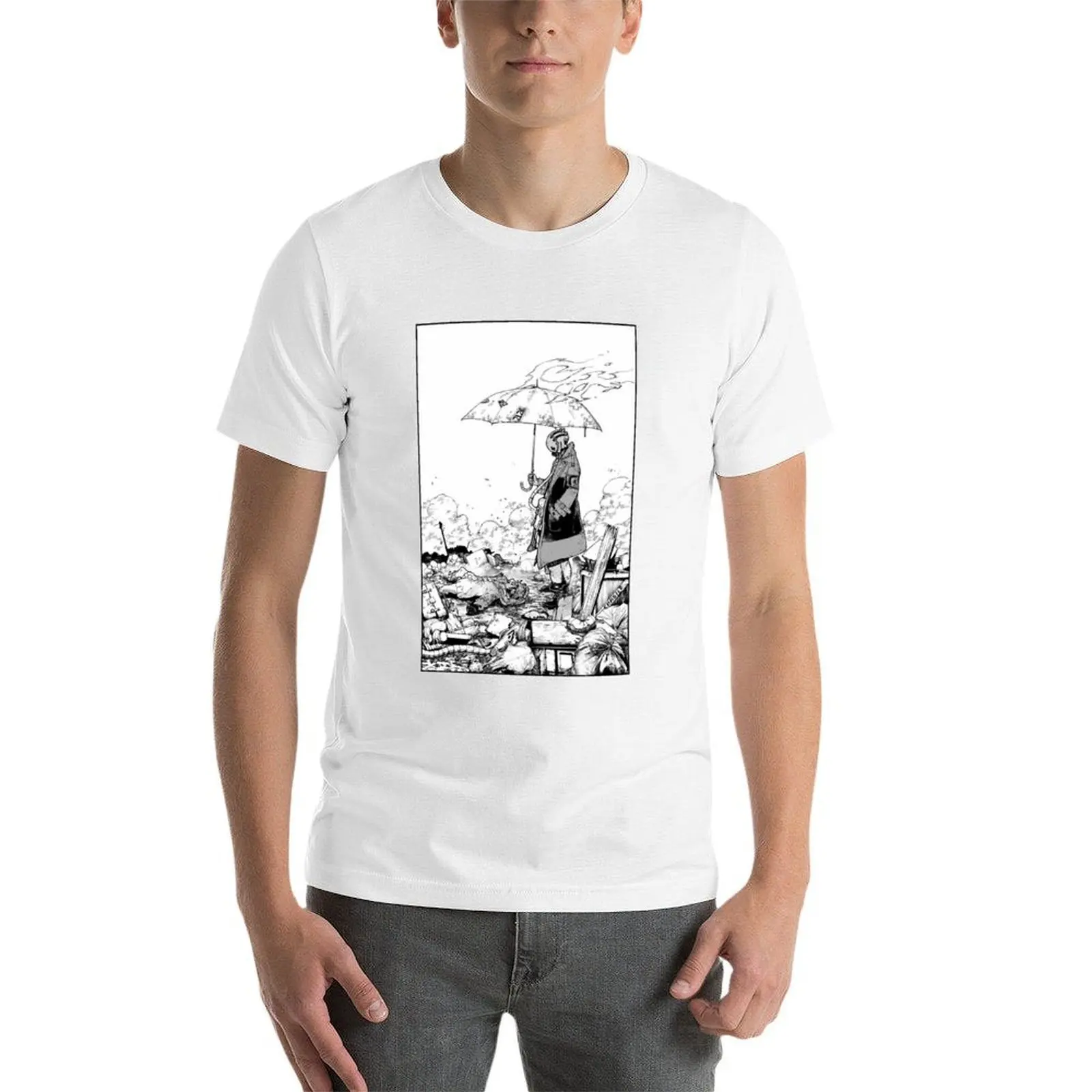 Gachiakuta-البار تي شيرت تي شيرت للرجل 100 بالمائة قطن تي شيرت رجل عادي تي شيرت للرجل جرافيك تي شيرت كلاسيكي #4