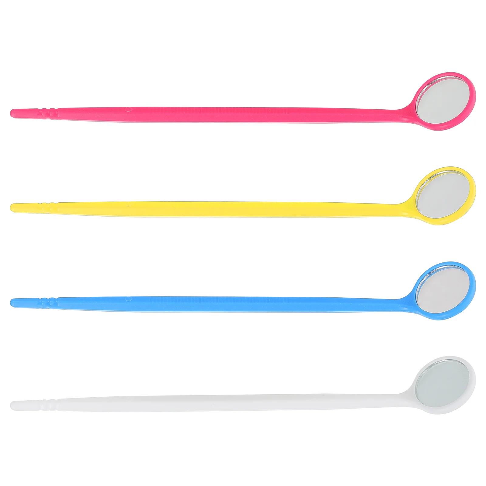 20 Pcs Disposable Dental Mirrors al Inspection Tools Smooth Edges Individually Sterilized Packaging Rich Colors One Time