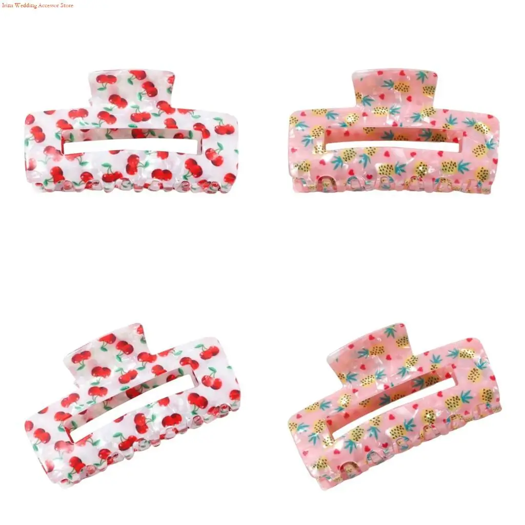 

G92D Fruit Themed Voluminous Ponytail Clip for Women Girls Summer Hair Accessories