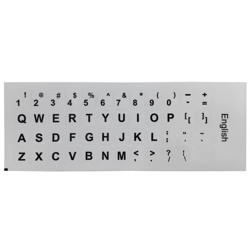 English Letter Keyboard Sticker Notebook Keyboard Decal PVC Film Keypad Cover Foil Desktop Computer Protective Film Dropship